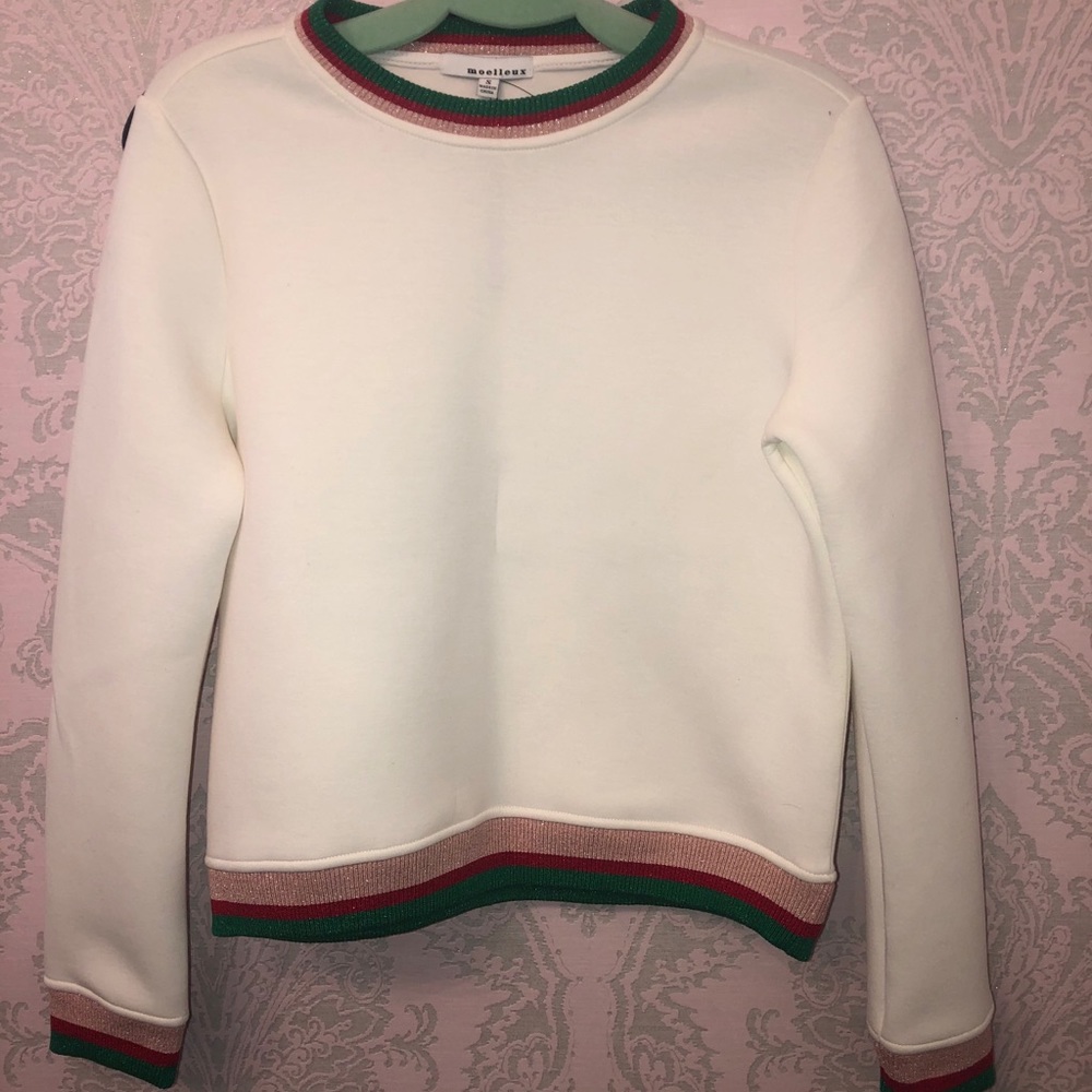 White crew neck